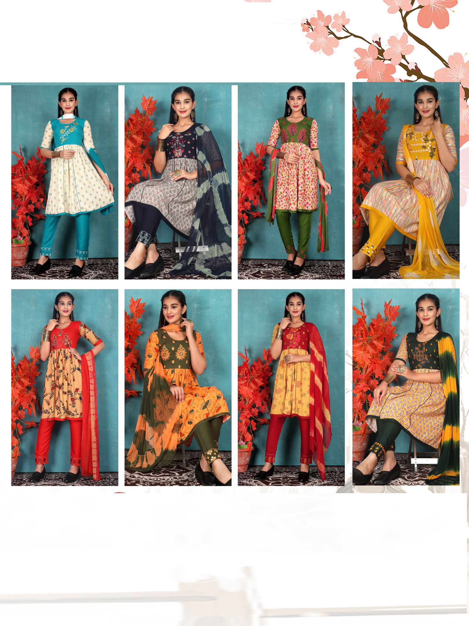 Saumya 8008 Girls Wear Readymade Suits Catalog
